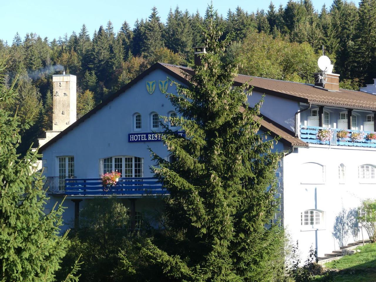 Aux Truites Bleues Hotel Fort-du-Plasne Bagian luar foto